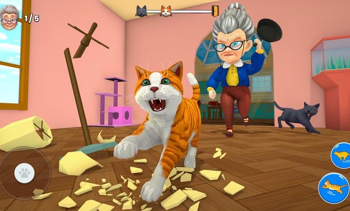 捣蛋猫模拟器整蛊奶奶安卓版下载