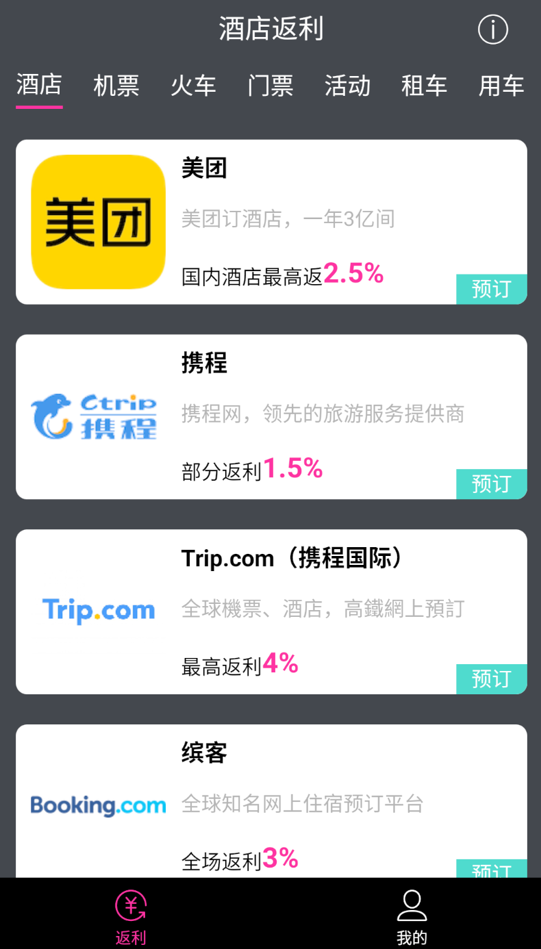 酒店返利app下载