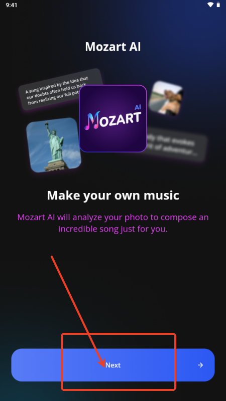 Mozart AI app
