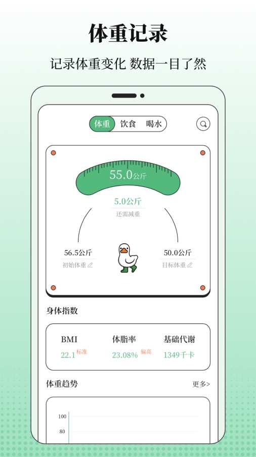 BMI体重记录器app