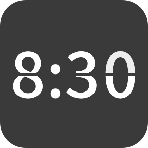 全屏翻页时钟计时app