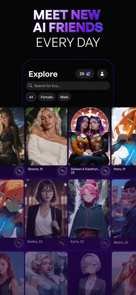 EVA AI Girlfriend聊天软件下载