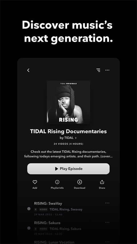 TIDAL音乐中国官方app